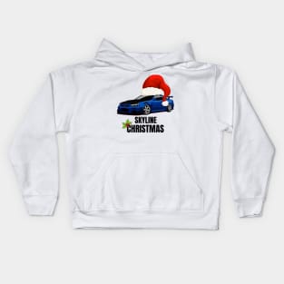 Skyline Christmas { Skyline GTR R34 } Kids Hoodie